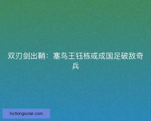 双刃剑出鞘：塞鸟王钰栋或成国足破敌奇兵